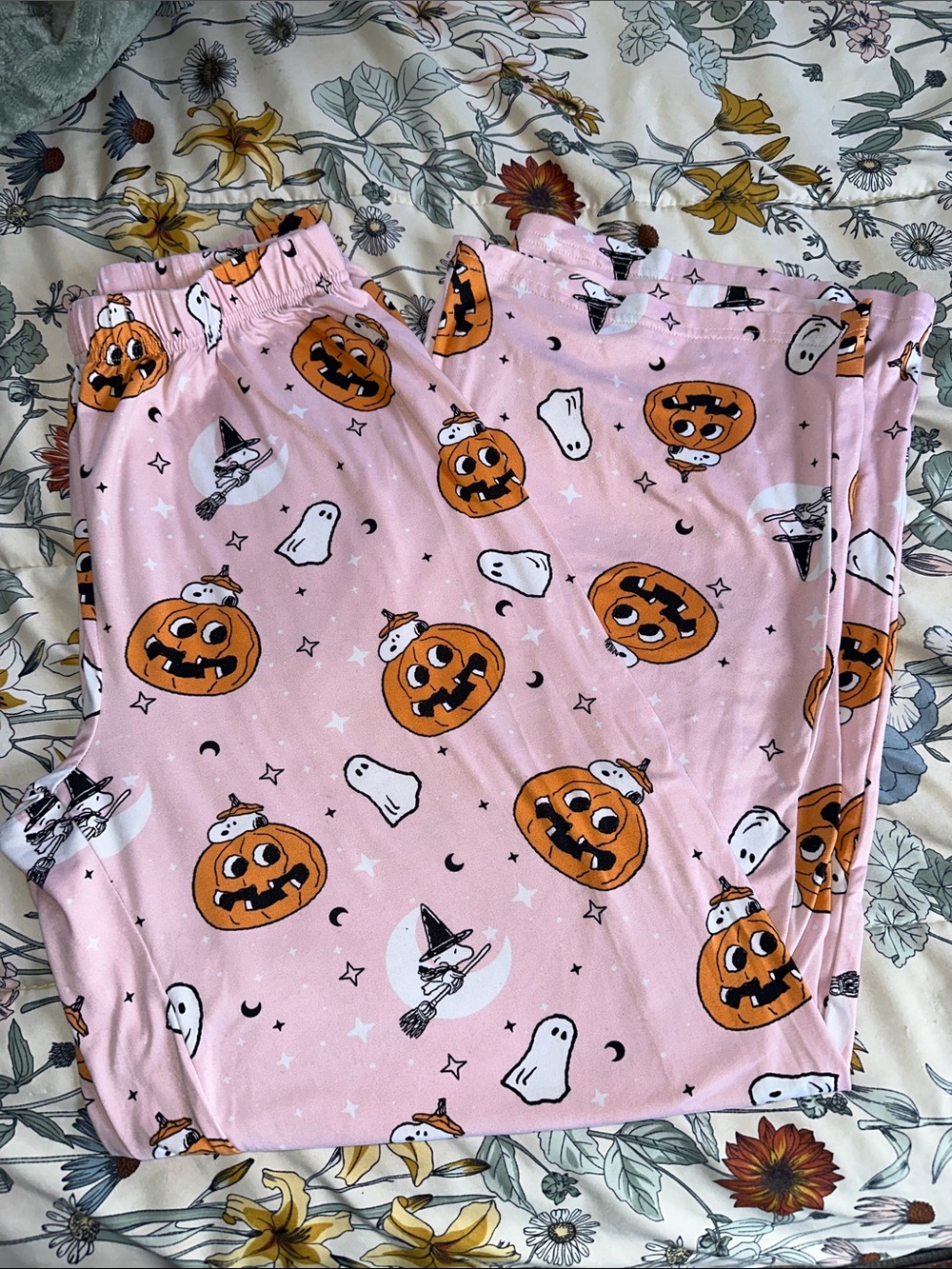 munki munki Pink Peanuts Graphic Lounge Pants